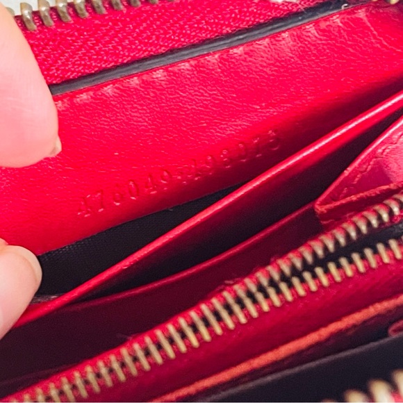 Gucci GG Supreme Canvas Zip Around Wallet with Cherries - Picture 12 of 14